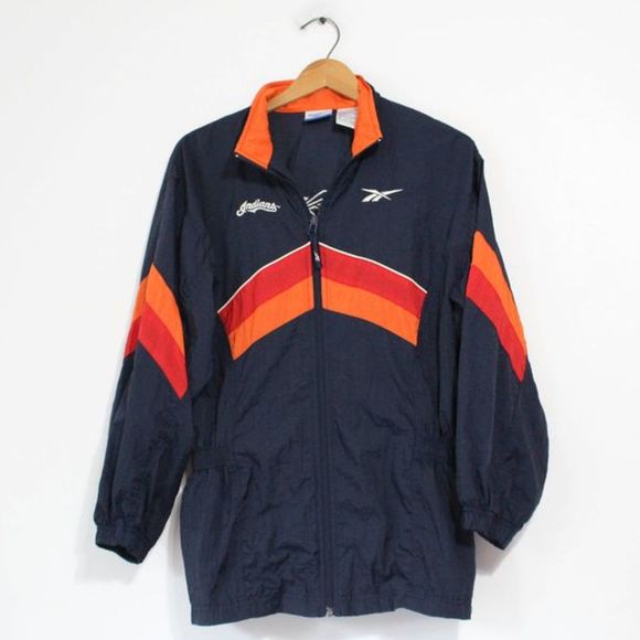 Vintage Cleveland Indians Baseball Windbreaker - Picture 1 of 4